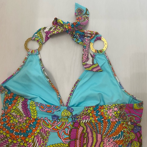 Nwot Trina  turk coral reef tankini ring set - Picture 7 of 8